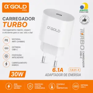 CARREGADOR TURBO 30W