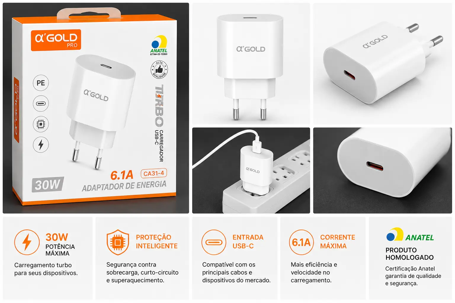 CARREGADOR TURBO 30W - Imagem 3