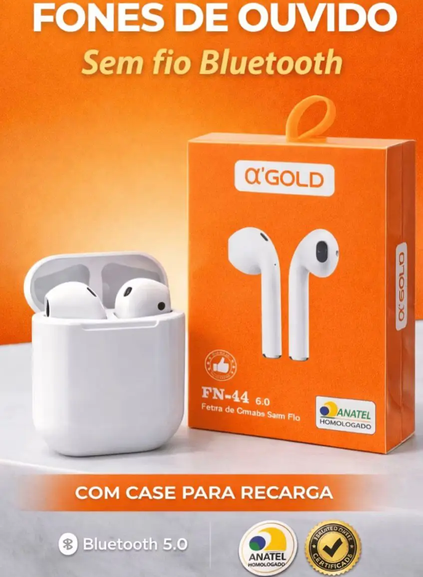 FONE BLUETOOTH GOLD