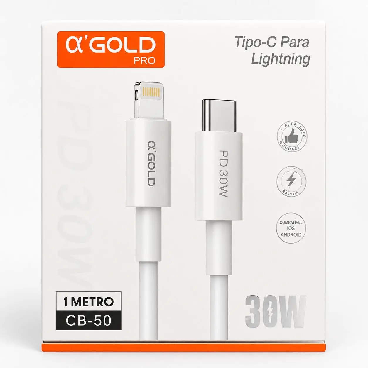 CABO USB-C PARA LIGHTNING 30W