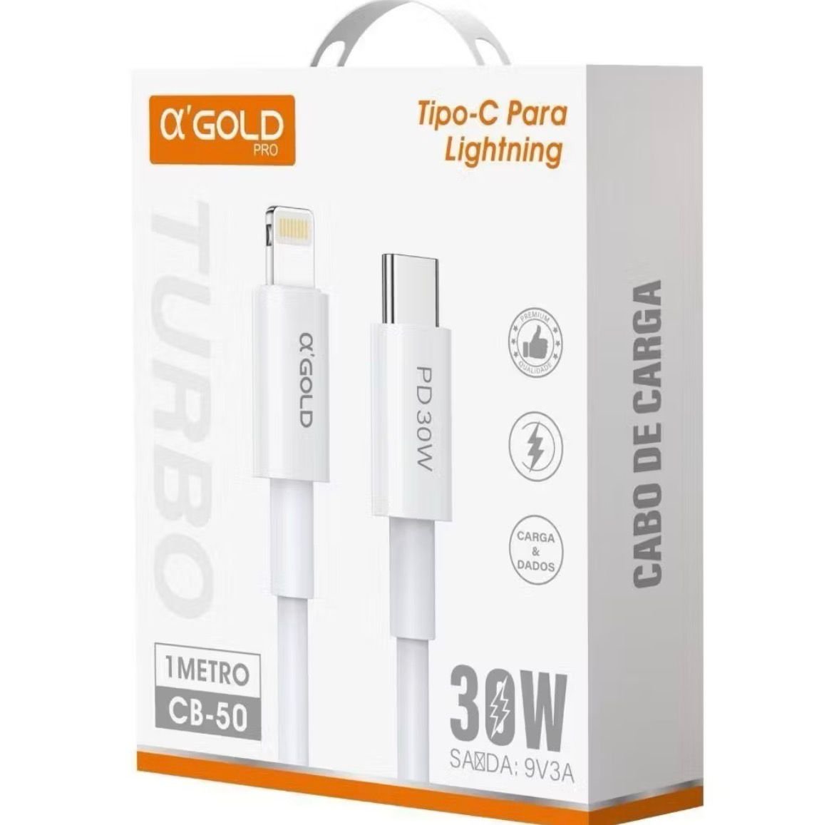 CABO USB-C PARA LIGHTNING 30W - Imagem 2